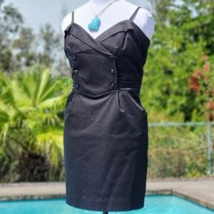 Juicy Couture Mini Sailor Dress/Pockets/Blk, sz 12